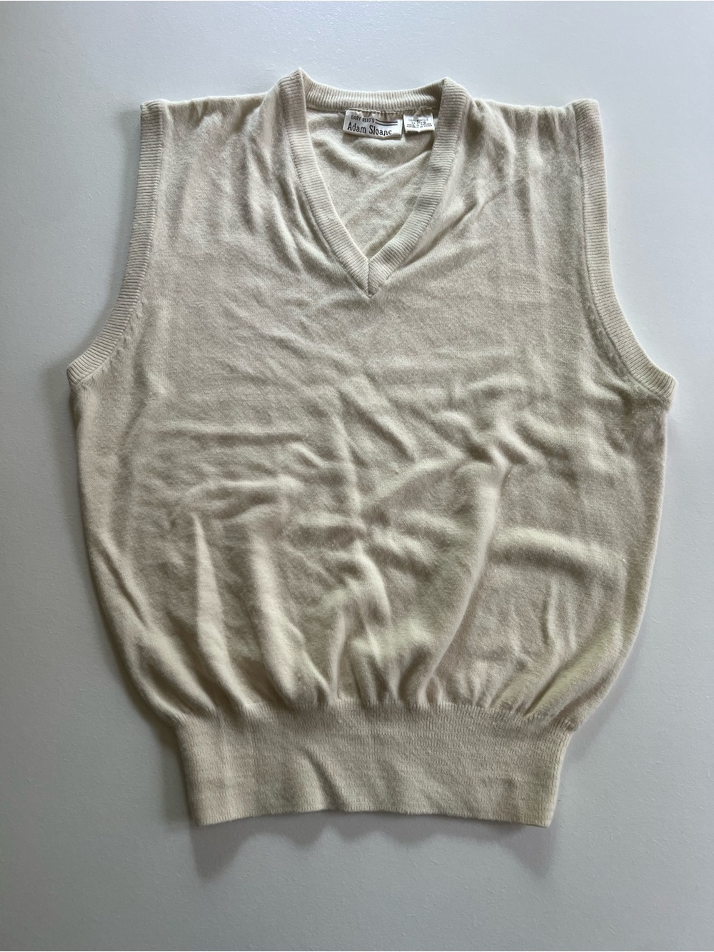Alan Stuart Ivory V-Neck Sweater Vest